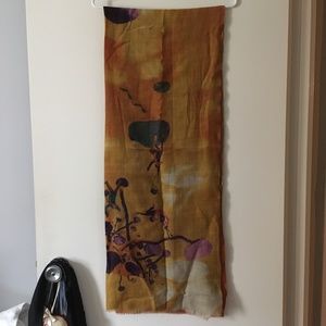 TILO Holt Renfrew Lightweight Wool + Silk Whimsical Scarf